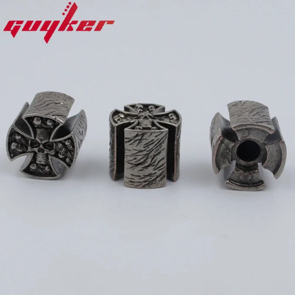 High Grade Copper GUYKER Electric Guitar Bass  Knobs Cross Skeleton Style Dual Color Option