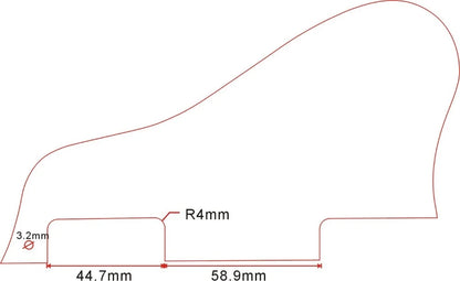 Custom Archtop Guitar Pickguard for ES 335 Short Jazz Models - Premium Scratch Protection and Enhanced Durability for Musicians
