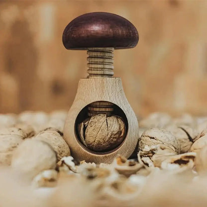 Wooden Nutcracker Mushroom