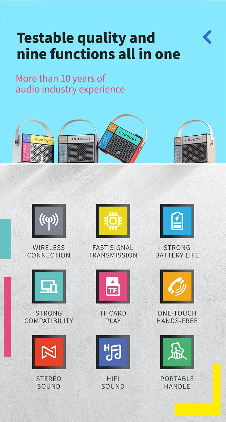 Portable Retro Bluetooth Speaker