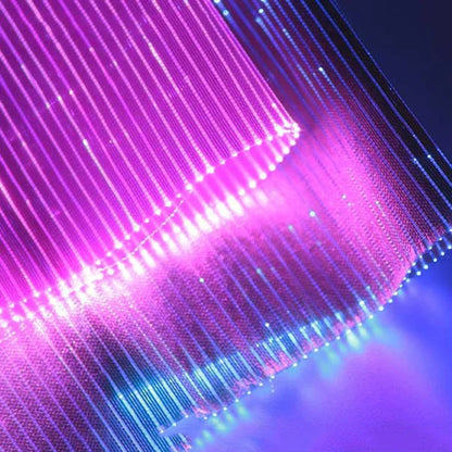 Illuminated 100cm Fiber Optic Fabric for amplifier design