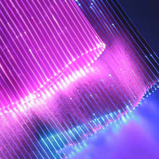 Illuminated 100cm Fiber Optic Fabric for amplifier design