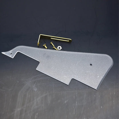 Premium Clear Guitar Pickguard for Gibson Les Paul Guitars with Stainless Steel Bracket and Hardware Accessories