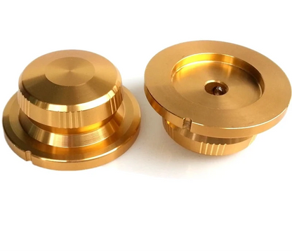 Big River Hardware Solid Aluminum Alloy 40x18mm Lattice Knob for HiFi Amplifier Volume Control