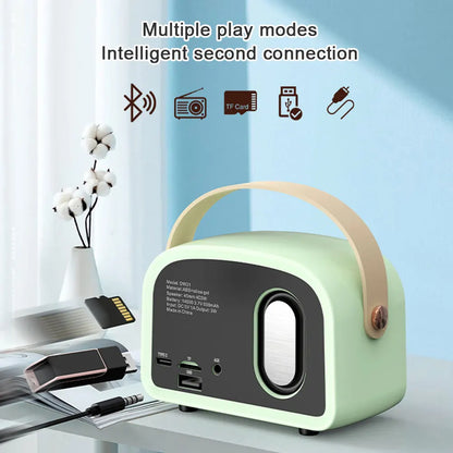 Retro Bluetooth Speaker  With FM Radio