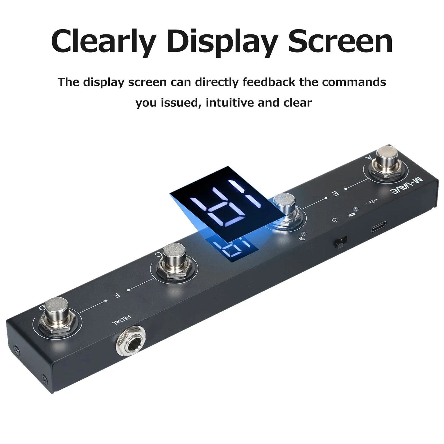 Big River Hardware Bluetooth Wireless MIDI Foot Controller Pedal