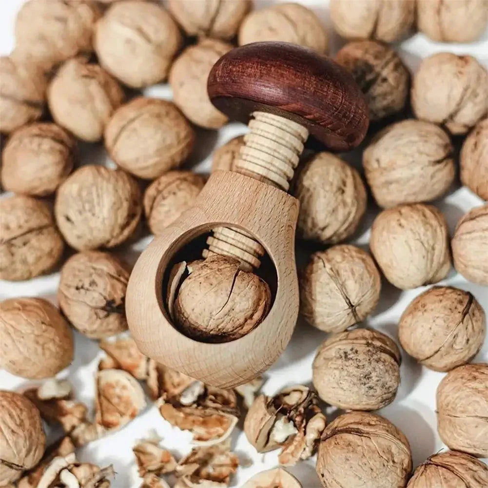 Wooden Nutcracker Mushroom