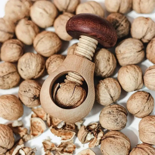 Wooden Nutcracker Mushroom