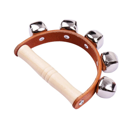 Hand Bells instrument With Wood Handle for Kids Bright Tone