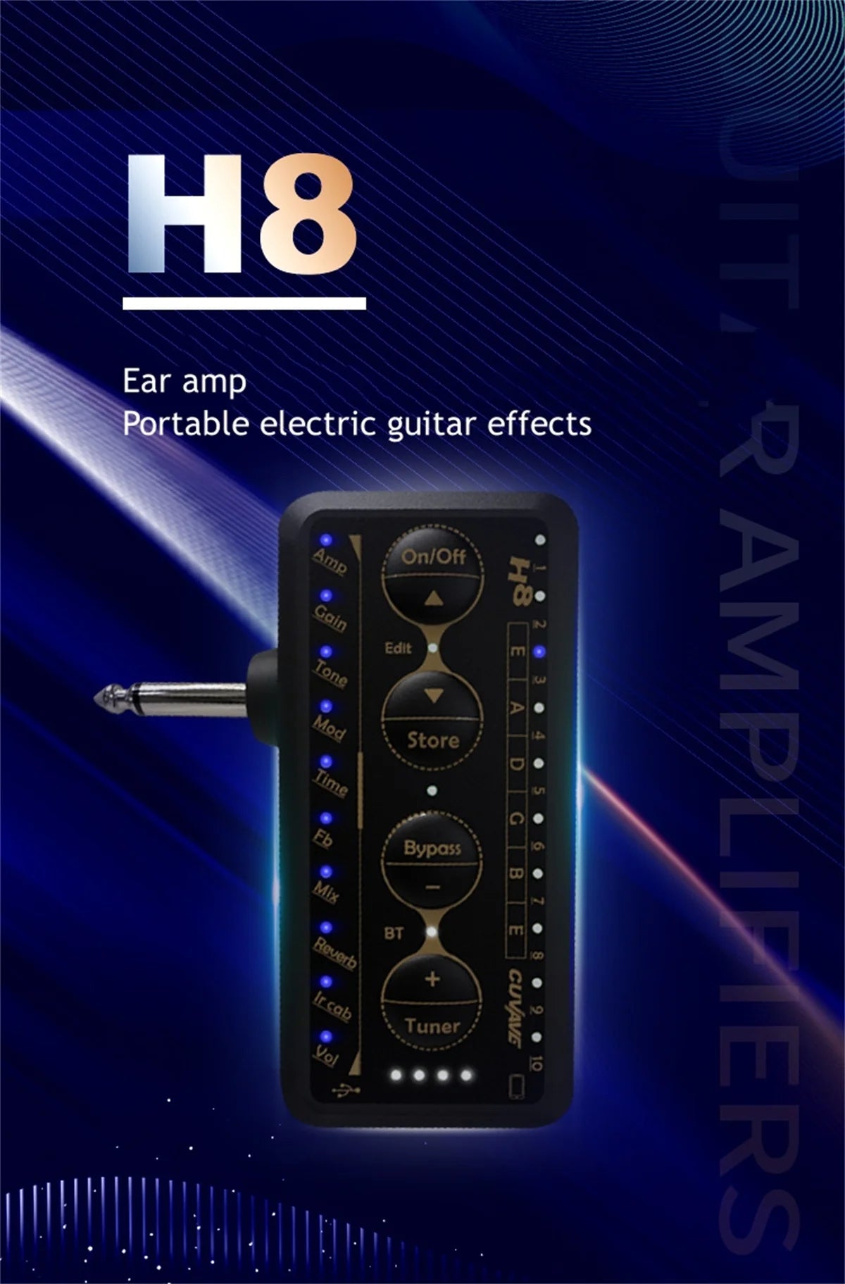 Big River Mini Headphone Amplifier with Multi-Effects and Recording