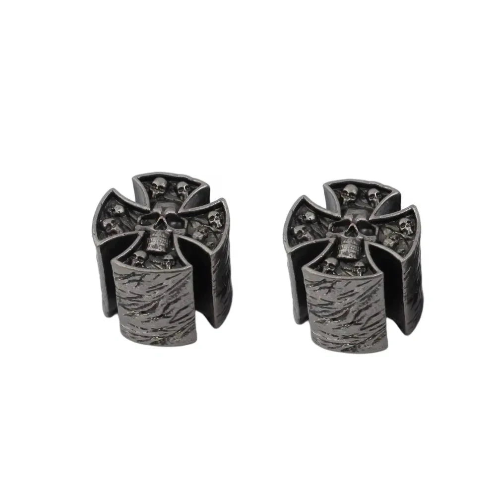 High Grade Copper GUYKER Electric Guitar Bass  Knobs Cross Skeleton Style Dual Color Option