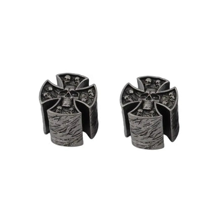 High Grade Copper GUYKER Electric Guitar Bass  Knobs Cross Skeleton Style Dual Color Option