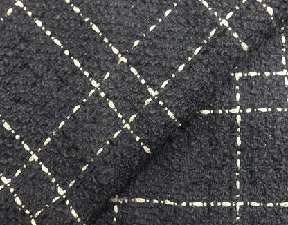 Tweed Speaker Grill Cloth Cream Gold