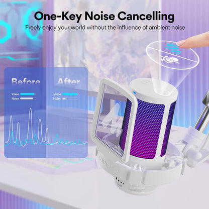 Big River Hardware Maono Gamerwave DGM20S USB Gaming Microphone with RGB and Noise Canceling