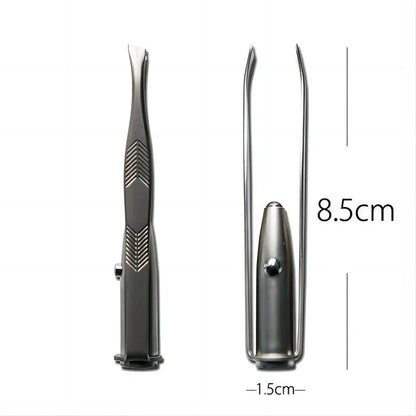 Big River Hardware Stainless Steel LED Tweezer with Light