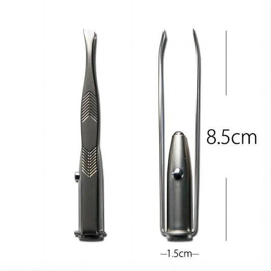 Big River Hardware Stainless Steel LED Tweezer with Light