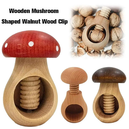 Wooden Nutcracker Mushroom