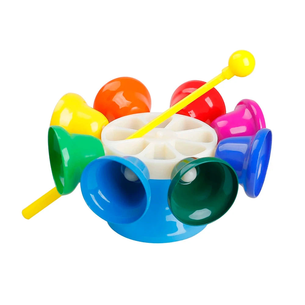 Colorful Eight Note Hand Bell instrument Set for Kids