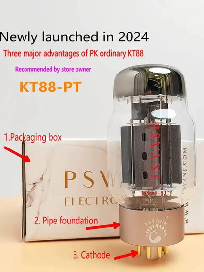 Premium PSVANE KT88-PT Vacuum Tube: Enhanced Performance for Audio Enthusiasts and Systems