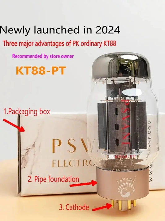Premium PSVANE KT88-PT Vacuum Tube: Enhanced Performance for Audio Enthusiasts and Systems
