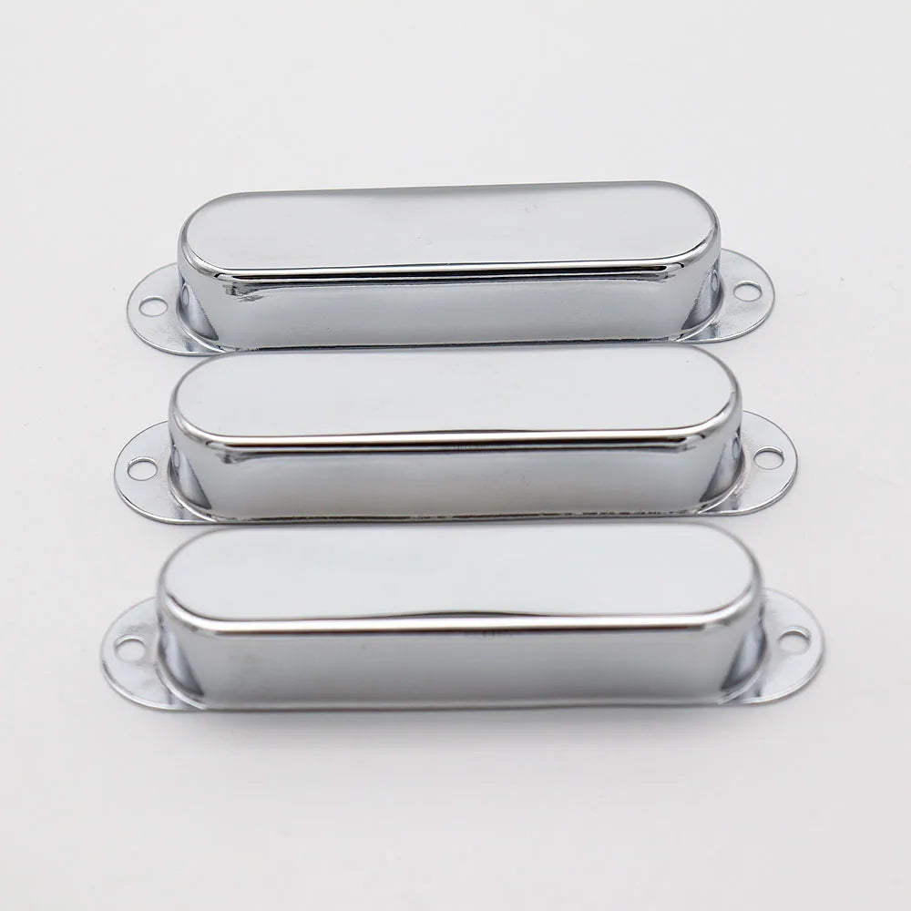 Big River Hardware Single Coil Pickup Covers: Premium Metal for Noise Reduction, Stylish Colors in Black, Silver, Gold, Bronze, Red Copper for Guitar Enthusiasts