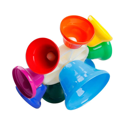 Colorful Eight Note Hand Bell instrument Set for Kids