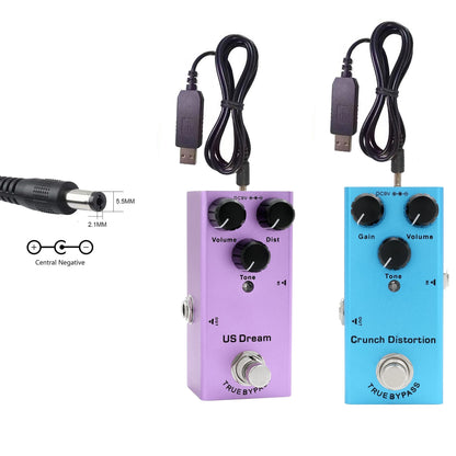 Big River Hardware Vintage Tube Screamer Overdrive Pedal with True Bypass