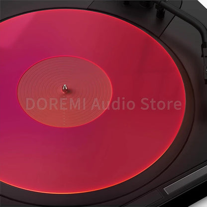 Big River Hardware Premium Acrylic Turntable Mat for Vinyl Records - Reduces Static, Dust, and Noise for Enhanced Sound Quality and Better Performance on 12-Inch LPs