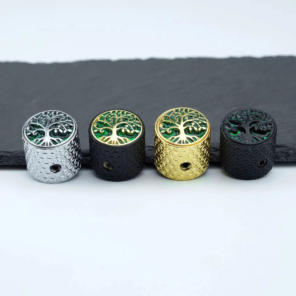 1 PCS GUYKER Surface Large Tree Of Life Potentiometer Knob Inner Diameter 6MM For Guitar Bass