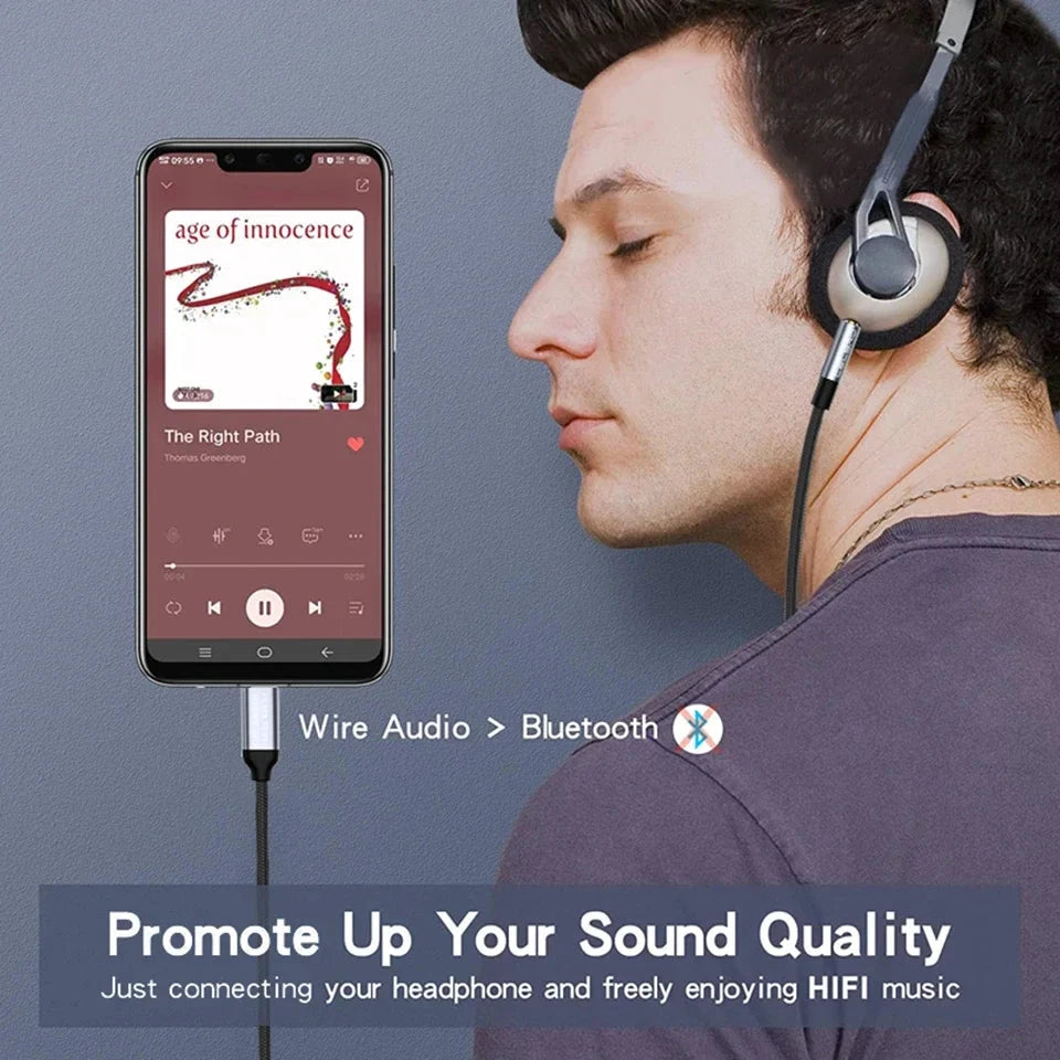 Iphone Aux Adapter for Car, Radio or Amplifier