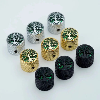 1 PCS GUYKER Surface Large Tree Of Life Potentiometer Knob Inner Diameter 6MM For Guitar Bass