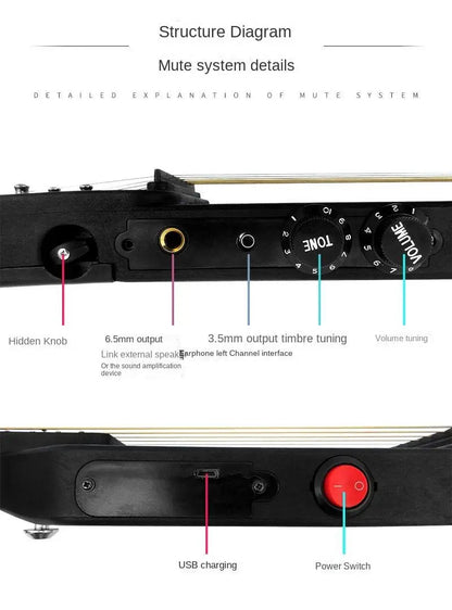 Travel-Friendly Electric Guitar - Play Anywhere