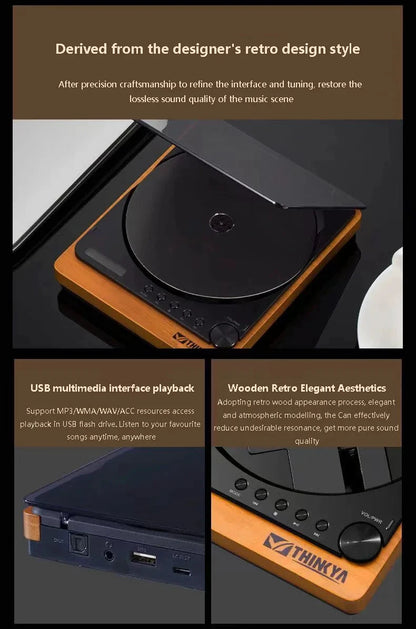 Big River Hardware High-Fidelity Portable CD Player with Lossless Audio