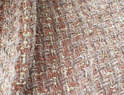 Tweed Speaker Grill Cloth Cream Gold