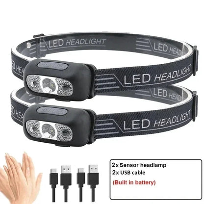 Big River Hardware Rechargeable LED Headlamp with Sensor