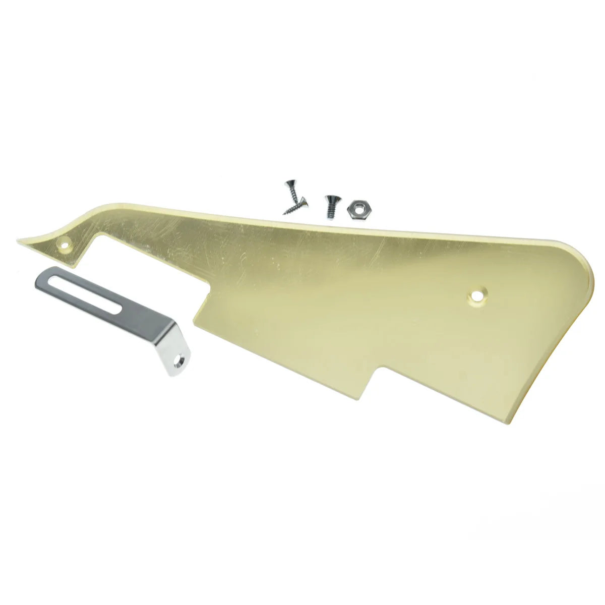 Premium Clear Guitar Pickguard for Gibson Les Paul Guitars with Stainless Steel Bracket and Hardware Accessories