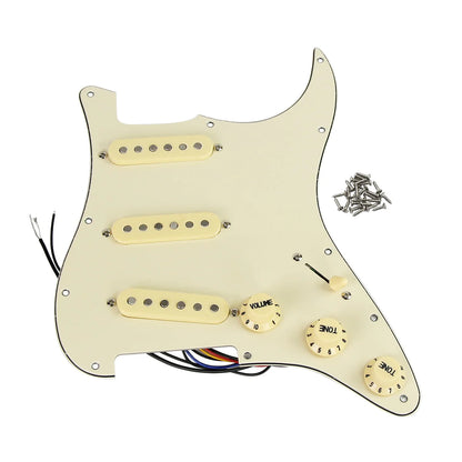 Big River Hardware Alnico 5 SSS Loaded Pickguard for ST Guitars