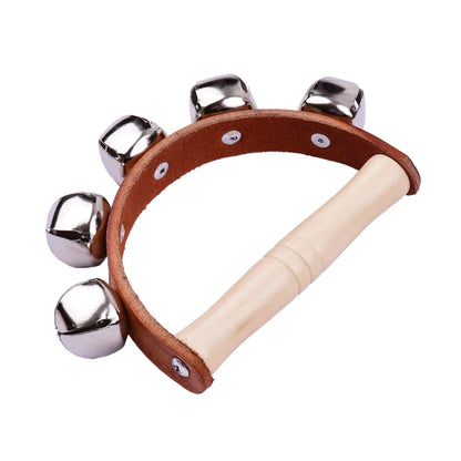 Hand Bells instrument With Wood Handle for Kids Bright Tone