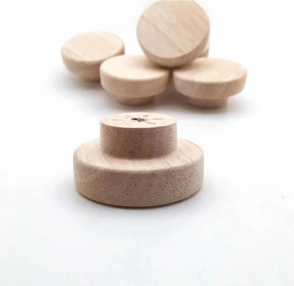 Big River Hardware Premium Unfinished Wood Drawer Pulls for Custom Cabinet and Drawer Renovations in Various Sizes