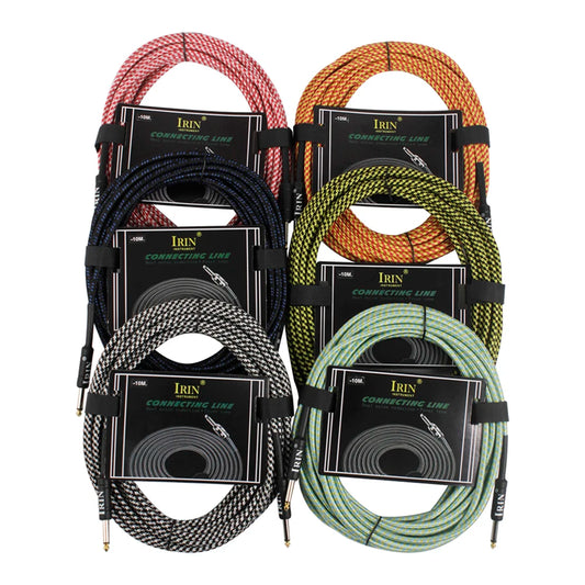Braided Audio Cable Cord For Guitar Multicolor