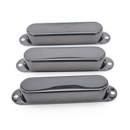 Big River Hardware Single Coil Pickup Covers: Premium Metal for Noise Reduction, Stylish Colors in Black, Silver, Gold, Bronze, Red Copper for Guitar Enthusiasts