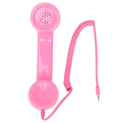 Retro phone handset for cell phone