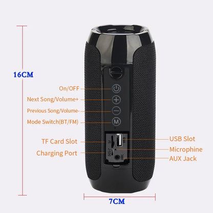 Portable Bluetooth Speaker  wireless With FM Radio