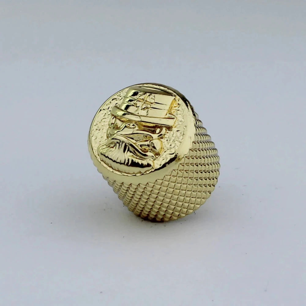 Big River Hardware Premium Zinc Alloy Skull Potentiometer Knobs for Electric Guitars with 6mm Inner Diameter