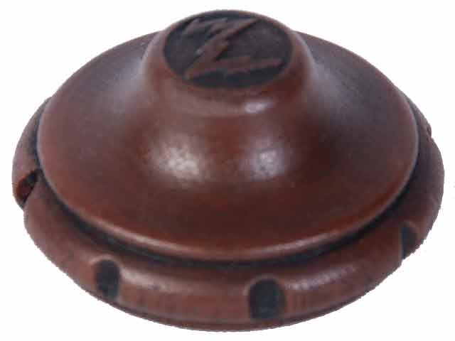 Zenith wood-style reproduction radio knob, K10, 2 inch diameter