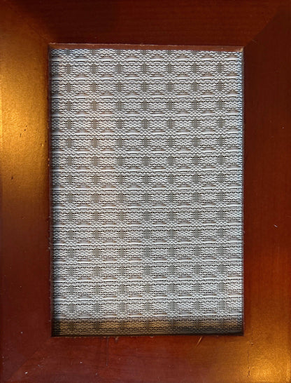 Gray, white, silver , Vintage Magnatone amp grill cloth – premium speaker grille fabric for classic amplifier restoration and custom builds.