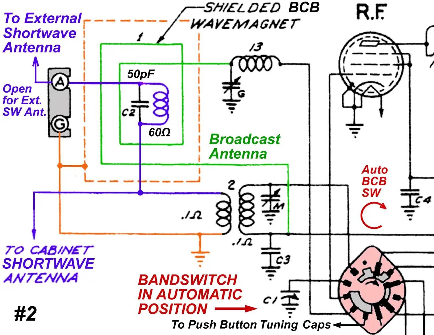vintage radio antenna diagram
