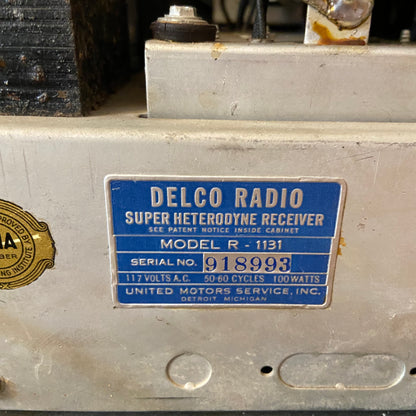 AC Delco Radios 1937 -  R-1131