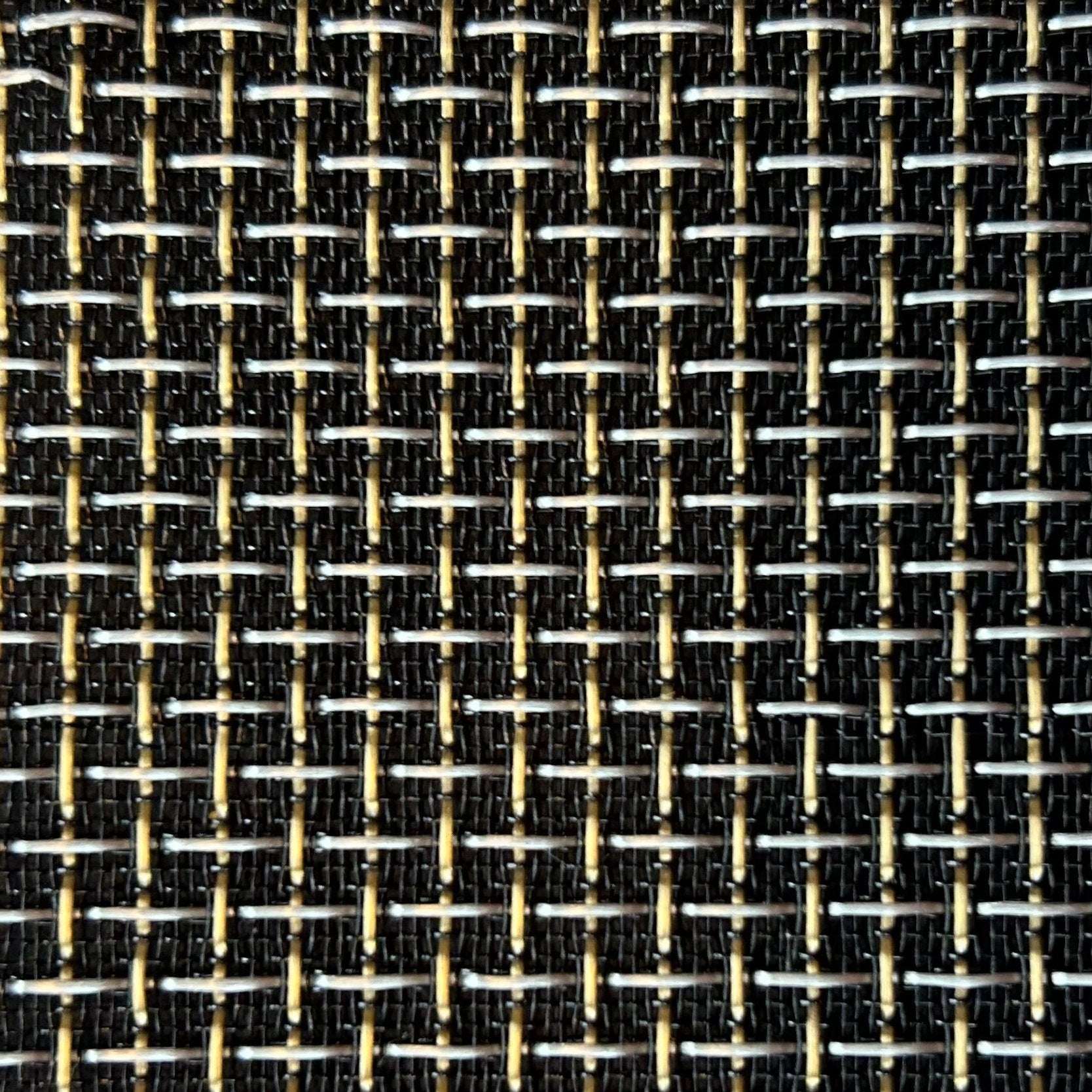 Black & Gold-Silver Grill Cloth – Premium Acoustic Fabric