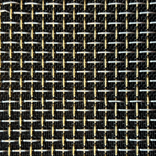 Black & Gold-Silver Grill Cloth – Premium Acoustic Fabric